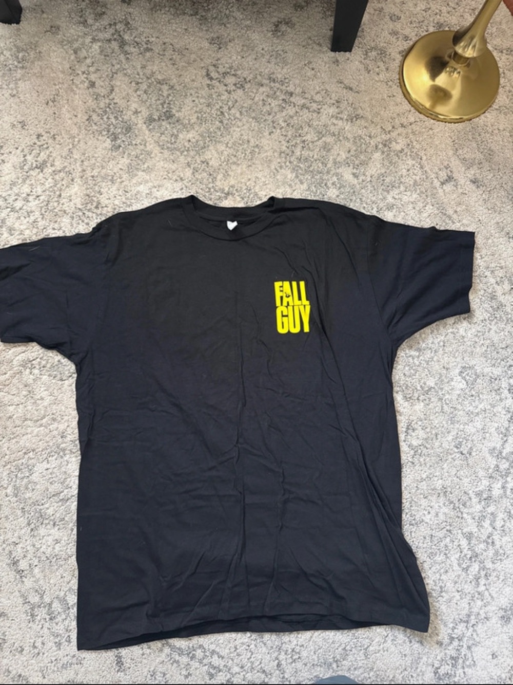Fall Guy Black Graphic Tee - Yellow Logo